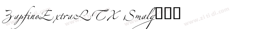 ZapfinoExtraLTX Smal字体转换